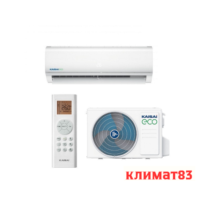 Инверторен климатик KAISAI ECO KEX-24KTBI / KEX-24KTBO – 24 000 BTU (7 kW) - Image 2