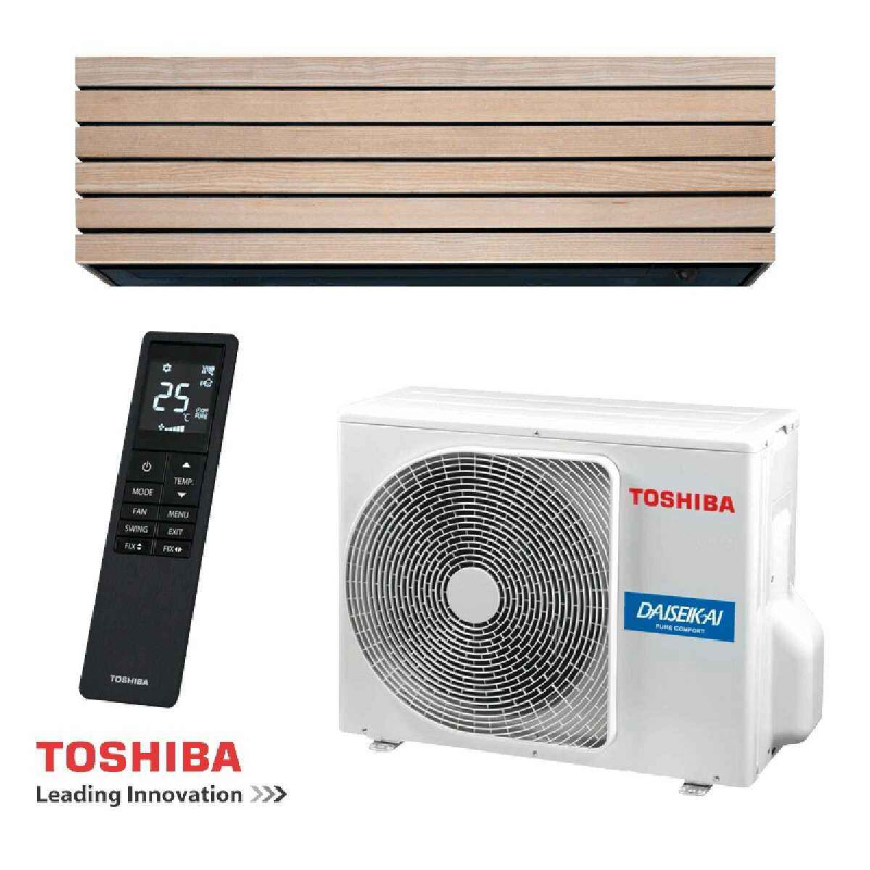 Toshiba Super Daiseikai 10 WOOD RAS-B18S4KVDG-E / RAS-18S4AVPG-E Инверторен климатик